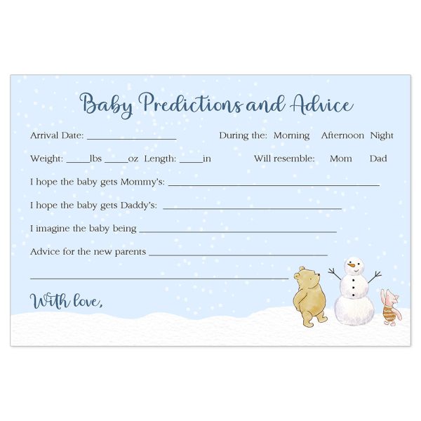 Winnie the Pooh Winter Predictions and Advice Card Hot on Sale