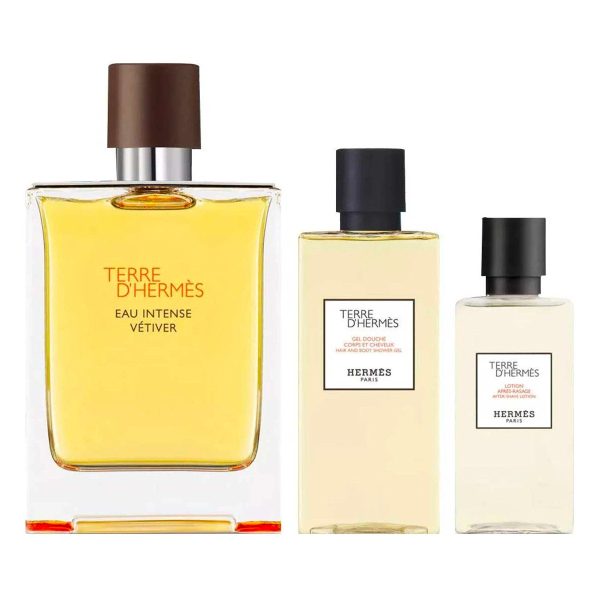 Terre D Hermes Eau Intense Vetiver 3.3 oz EDP Gift Set for men Online - Image 2