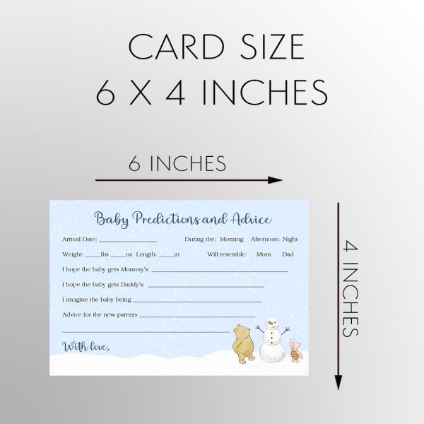 Winnie the Pooh Winter Predictions and Advice Card Hot on Sale - Image 3