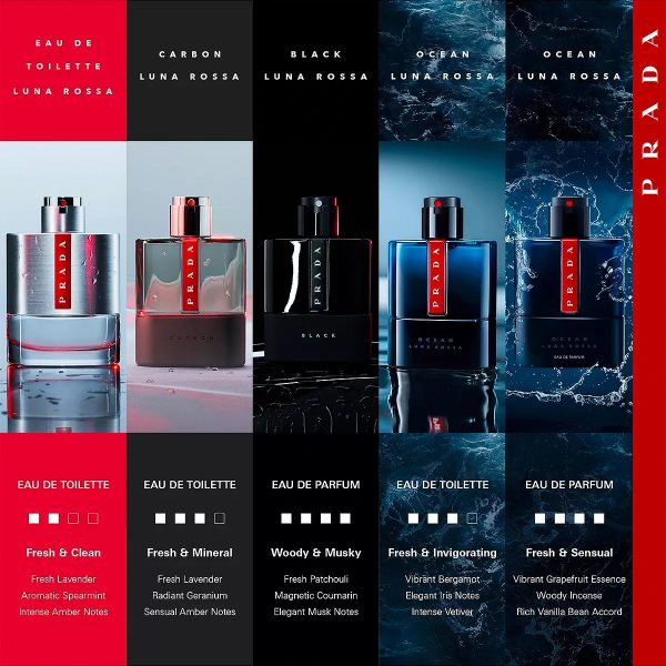 Prada Luna Rossa Ocean 3.4 oz EDT for men on Sale - Image 5