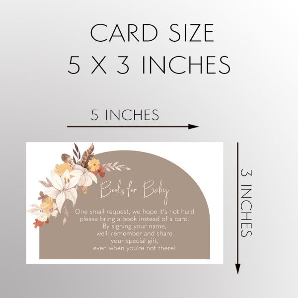 Boho Arch Bring a Book Insert For Discount - Image 2
