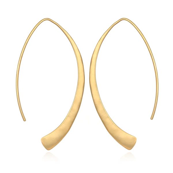 Gold Loop Hoop Earrings Online Hot Sale - Image 2