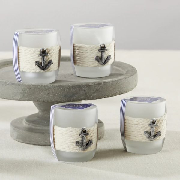 Kate Aspen - Anchors Away Rope Tea Light Holder (Set of 4) (Add-On) For Sale