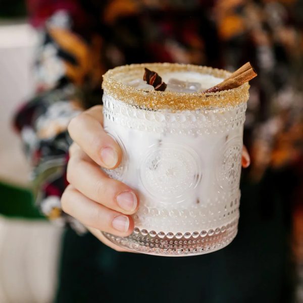 Kate Aspen - 10 oz Hobnail Beaded Floral Vintage Drinkware - Set of 6 on Sale - Image 2