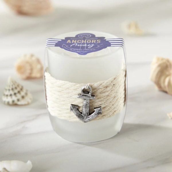 Kate Aspen - Anchors Away Rope Tea Light Holder (Set of 4) (Add-On) For Sale - Image 2